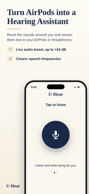 U-Hear: Live Subtitles screenshot 2
