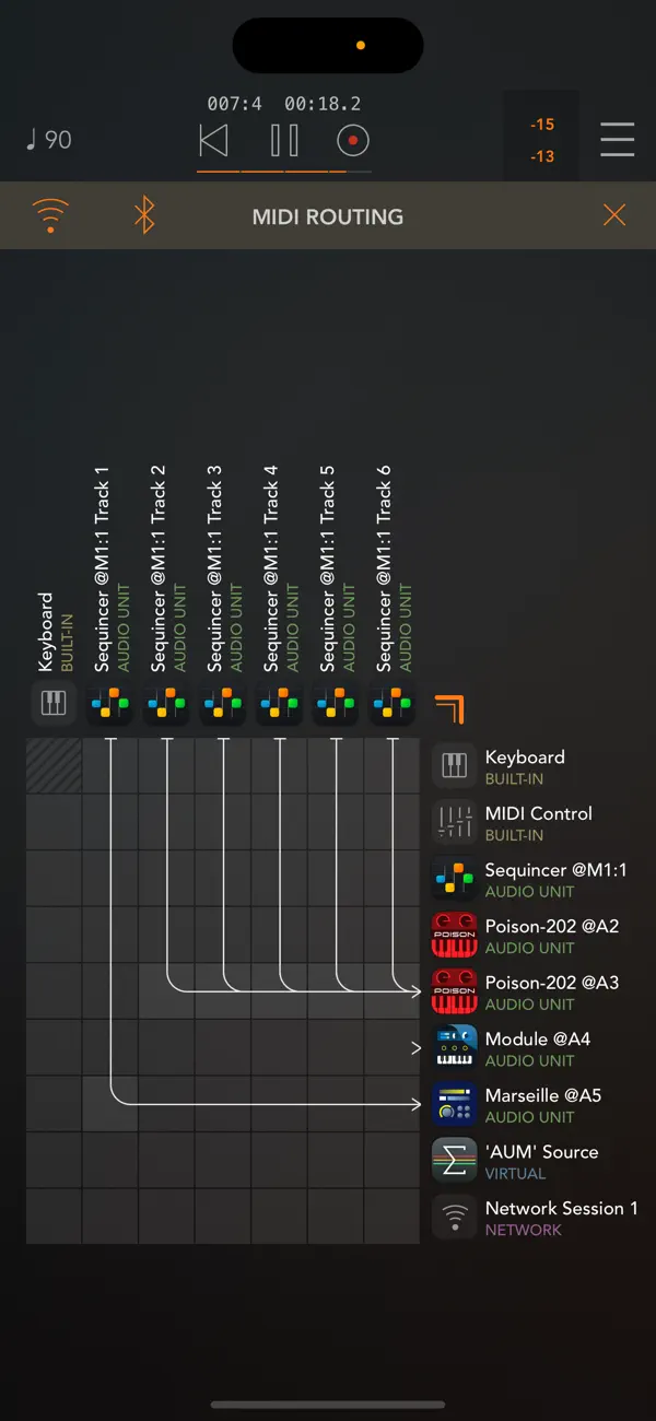 #4. Sequincer: MIDI Sequencer (iOS) Von: Alexis Doualle