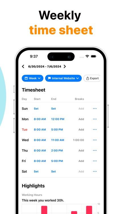 Clock in and out Hours-Tracker screenshot-5