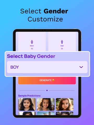 Baby Generator See Future Face iPad screenshot