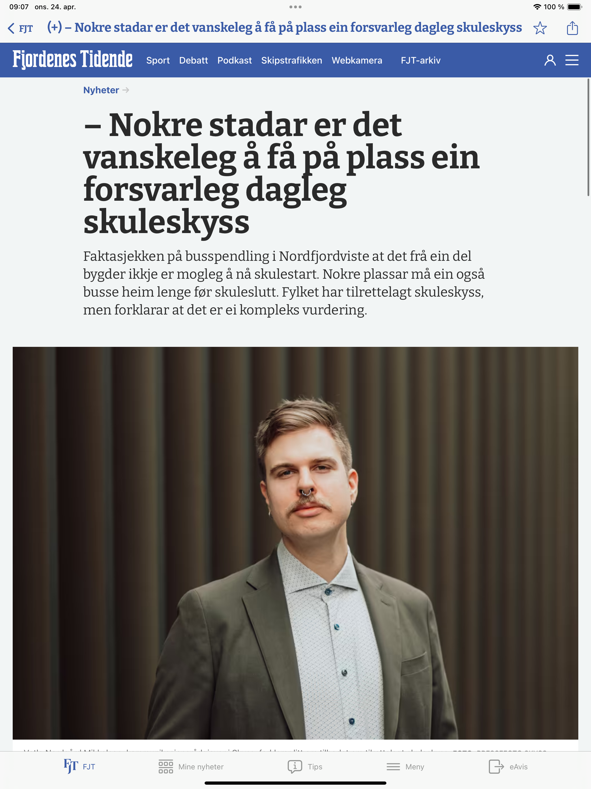 Fjordenes Tidende Nyheter