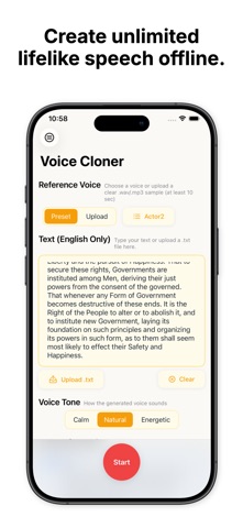 Chinny: Offline Voice Cloner screenshot