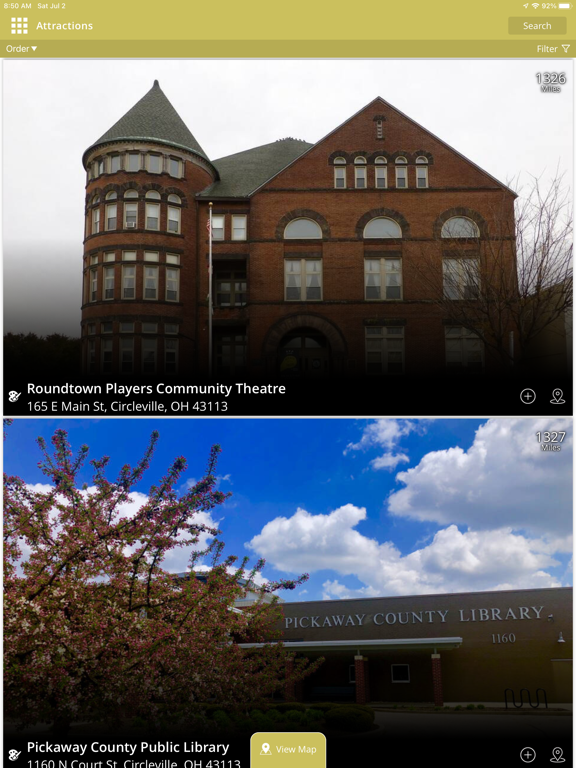 Discover Pickaway iPad screenshot 2 - Travel app