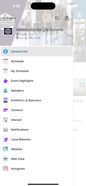 NSCA EVENTS screenshot 2