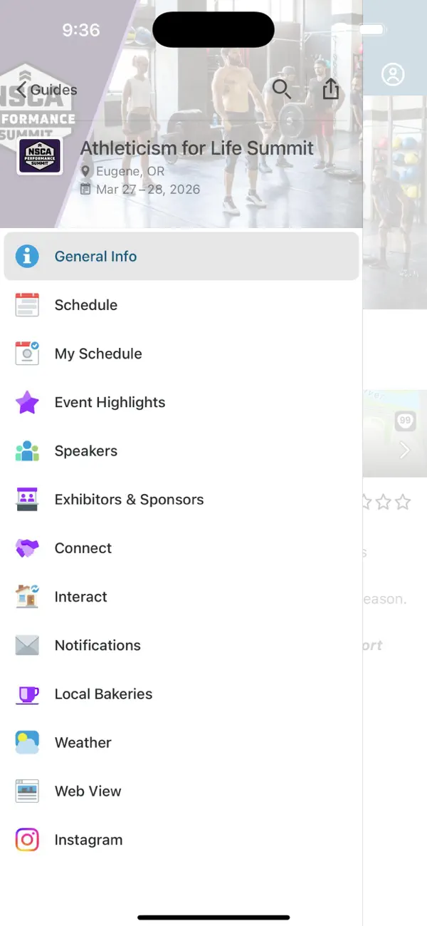 Screenshot #2 pour NSCA EVENTS