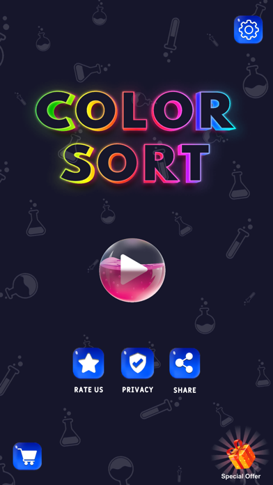 Water Sorting Color IQ Puzzle Screenshot