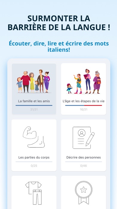 Screenshot #1 pour Apprendre l'italien débutants