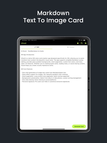 XCard: Markdown Card Maker