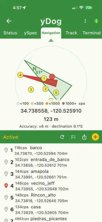 yDog Field Meter and Navigator screenshot 2