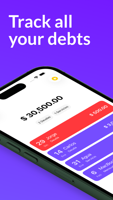 My Debts: Control & Payments iPhone screenshot 1 - Finance app