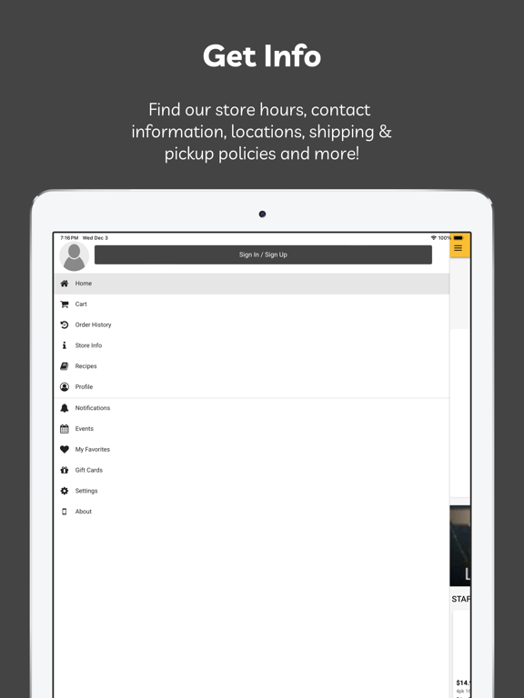 Keller's Beer iPad screenshot 2 - Shopping app