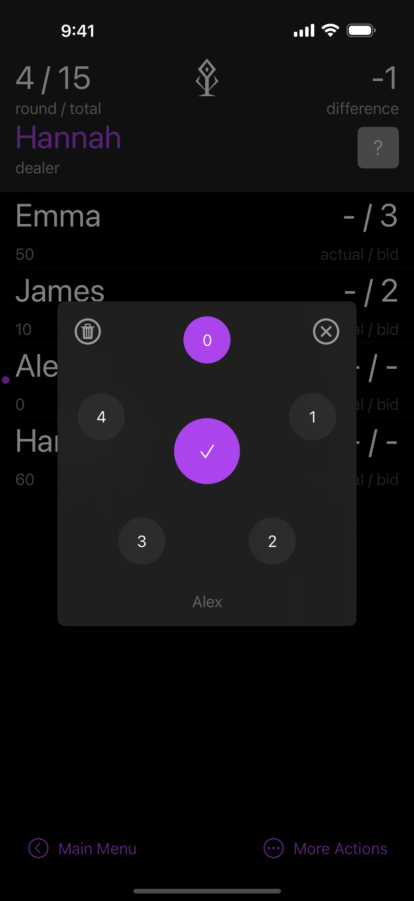 Scorepad for Wizard