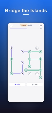Hashi Bridges - PuzzleMonster Screenshot 1 of 3