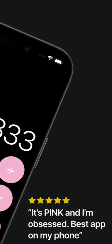 Pink Calculator - Girl Math screenshot 2