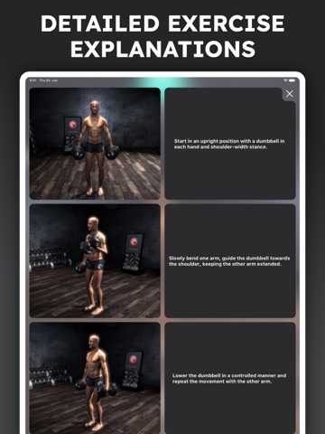 Bodyweight Workouts at HomeGym iPad screenshot