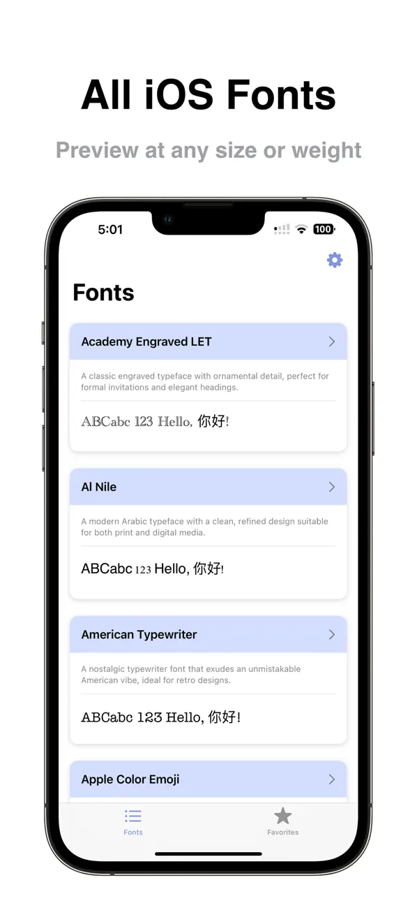 #1. FontMate (iOS) De: Tongze Mao