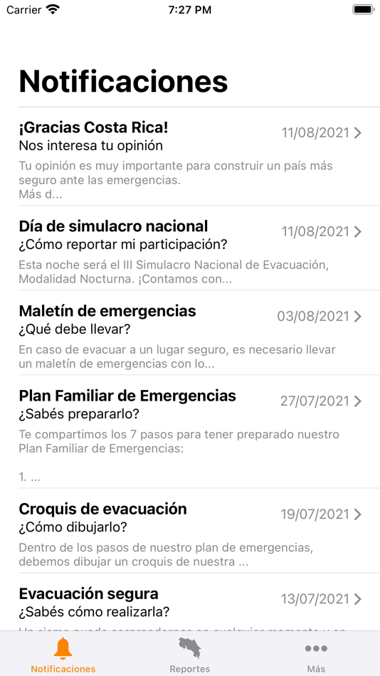 #4. Simulacro CR (iOS) 由: Comision Nacional de Prevencion de Riesgos y Atencion de Emergencias