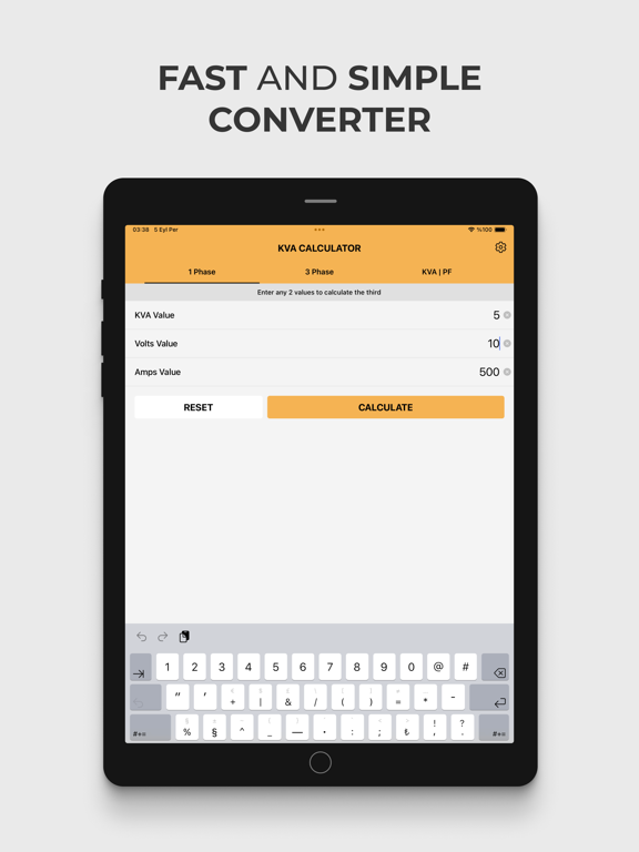 Screenshot #6 pour Kva Calculator Amps, Kw, Kva