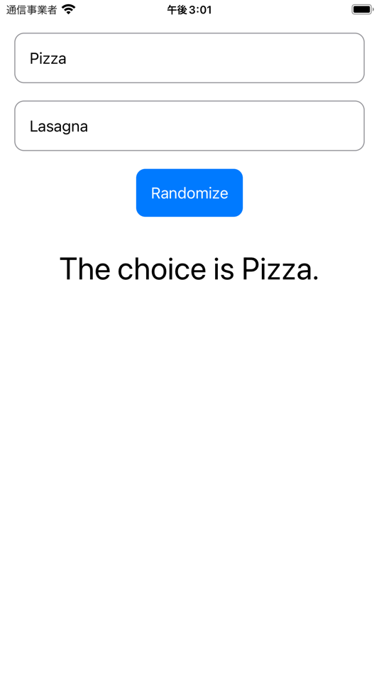 Choice Randomizer Lite (iOS) 来自: Keisuke Nakashima Choice Randomizer Lite (iOS) 来自: Keisuke Nakashima