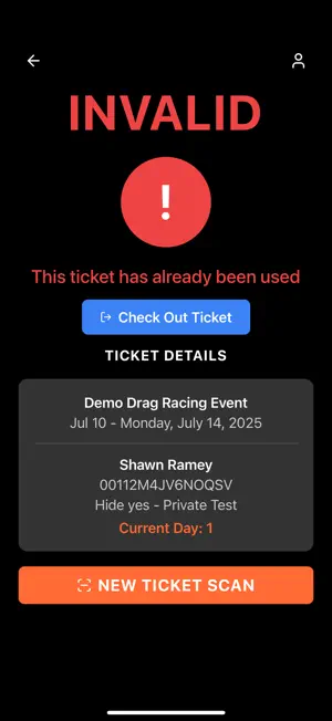 The FOAT Ticket Scanner screenshot 4