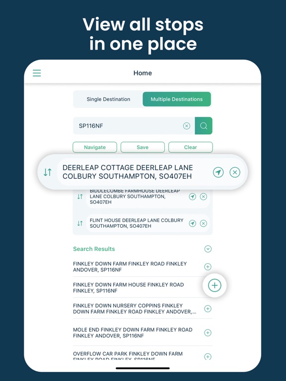 DelM8 UK Address Finder iPad screenshot 6 - Navigation app
