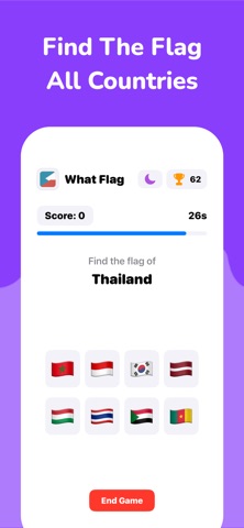 What Flag Geography Quiz Game screenshot