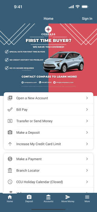 Compass Credit Union Screenshot 1 of 4