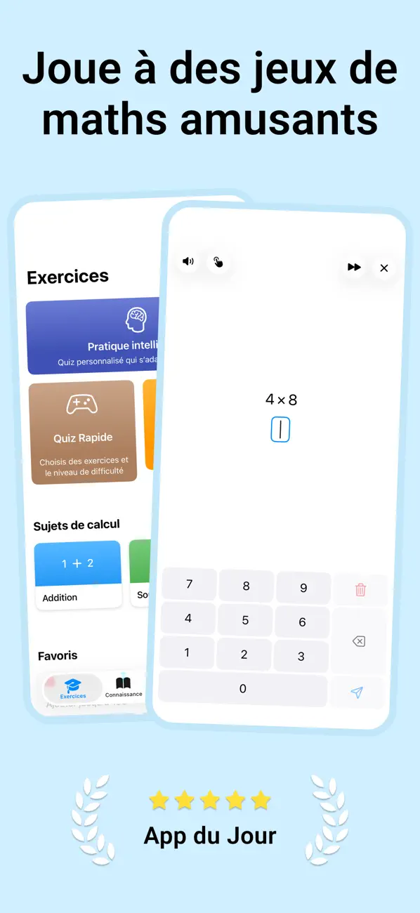 Screenshot #1 pour Calcul Mental - Jeux de Maths