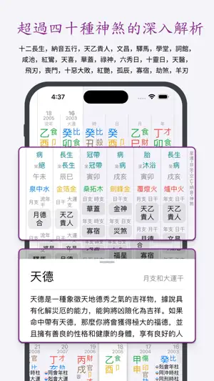 十三行八字 - 智能分析「刑沖會合」 screenshot 4