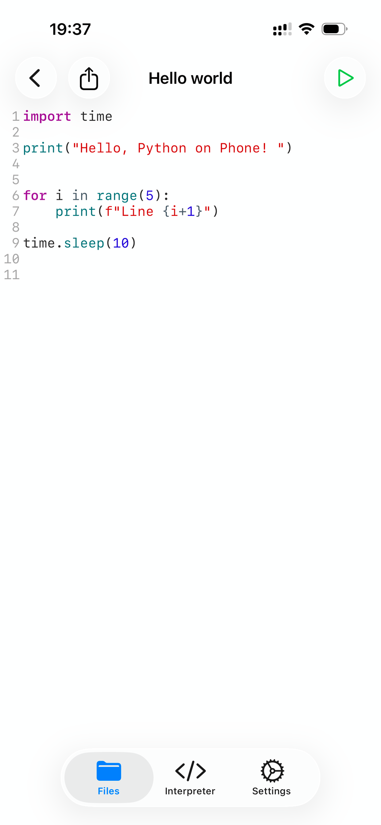 Python 3 IDE & Code Editor