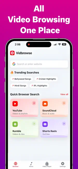 VidBrowse - All Video Player screenshot 2