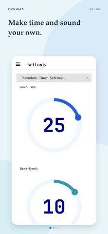 Foculix: Pomodoro Focus Timer Screenshot 5 of 6