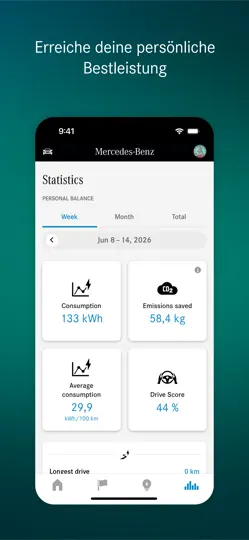 Screenshot von Mercedes-Benz Eco Coach auf dem iPhone 5
