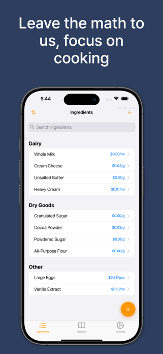 KitchenCost - Recipe Costing Screenshot 6 of 6