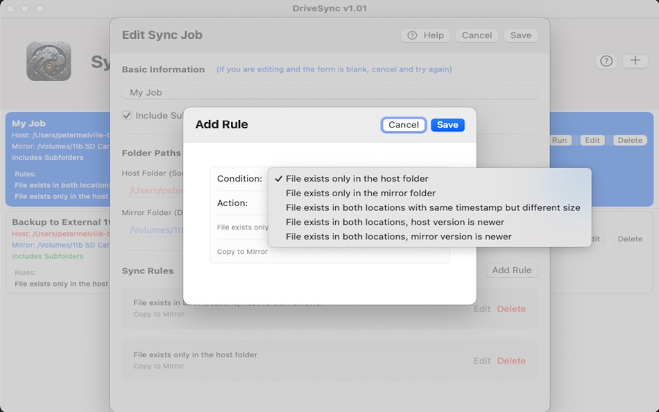 #4. DriveSync v1.01 (macOS) Podle: Peter Melville-Brown