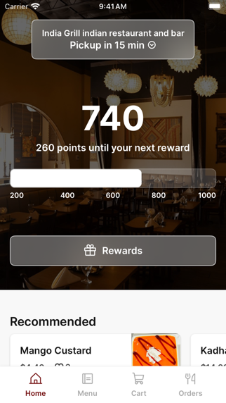 India Grill of Arlington iPhone screenshot 1 - Food & Drink app
