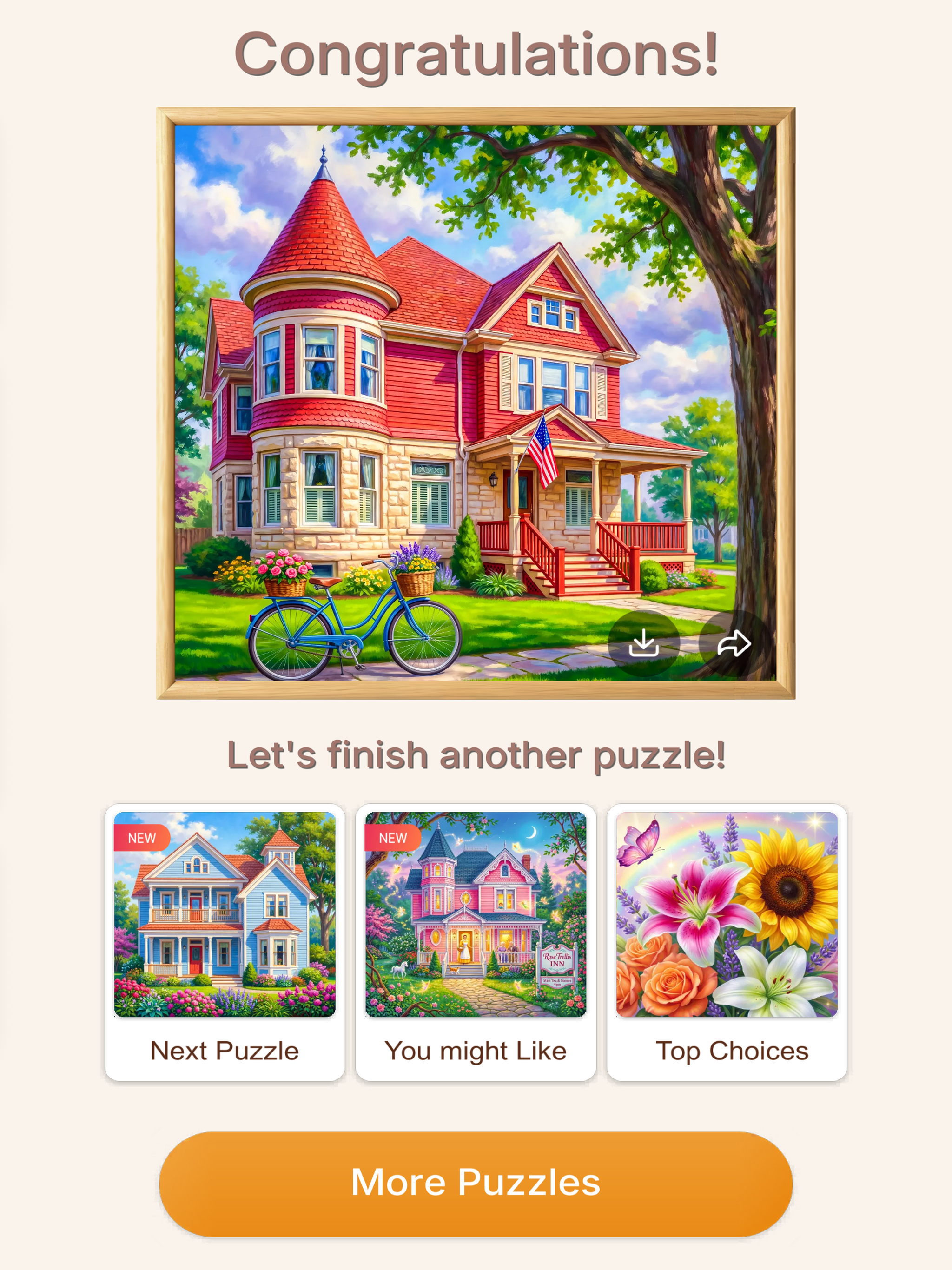 House Jigsaw Puzzle Game