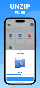 Zip & Rar Extractor app screenshot #2 for iPhone