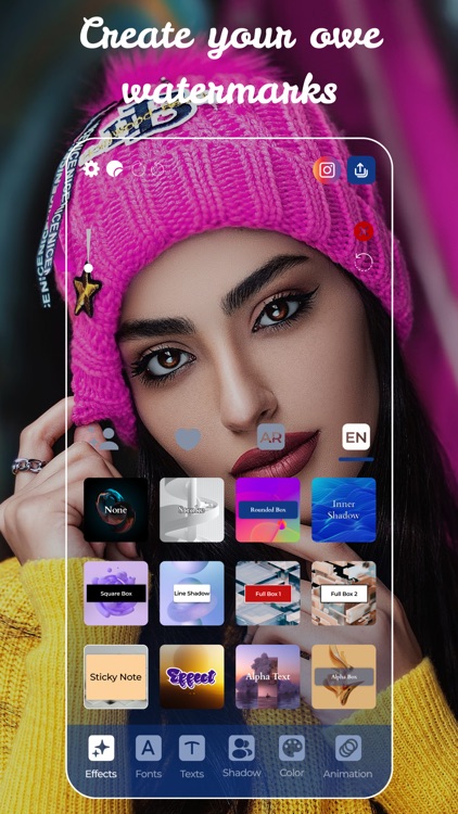 font story for instagram