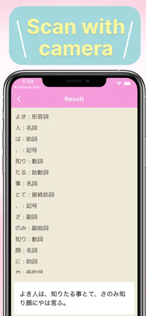 Classical JPN Grammar Camera screenshot 3