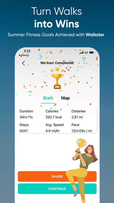 Walkster: Lose Weight Walking Screenshot