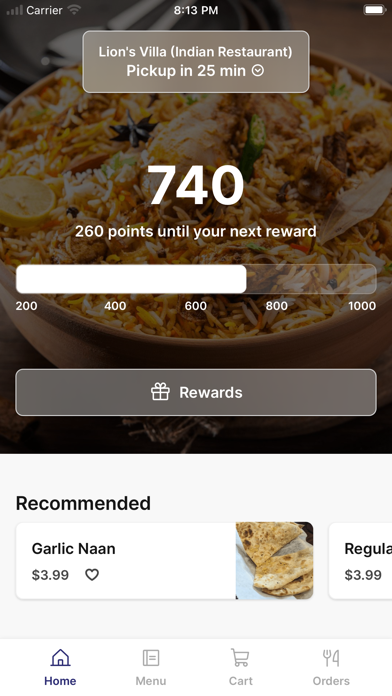 Lion's Villa iPhone screenshot 1 - Food & Drink app