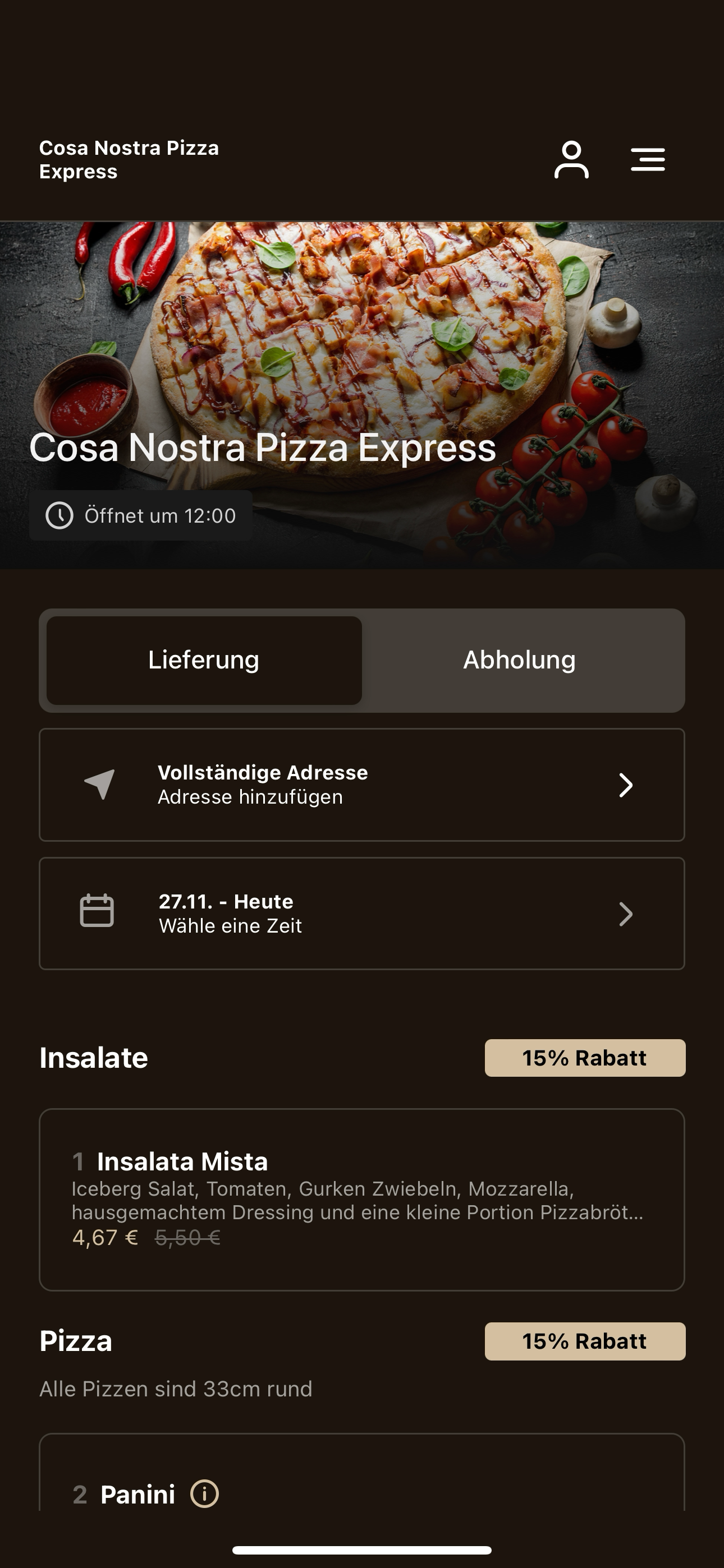 Cosa Nostra Pizza Express screenshot 3