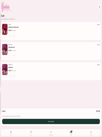 The Goddess Collection iPad screenshot