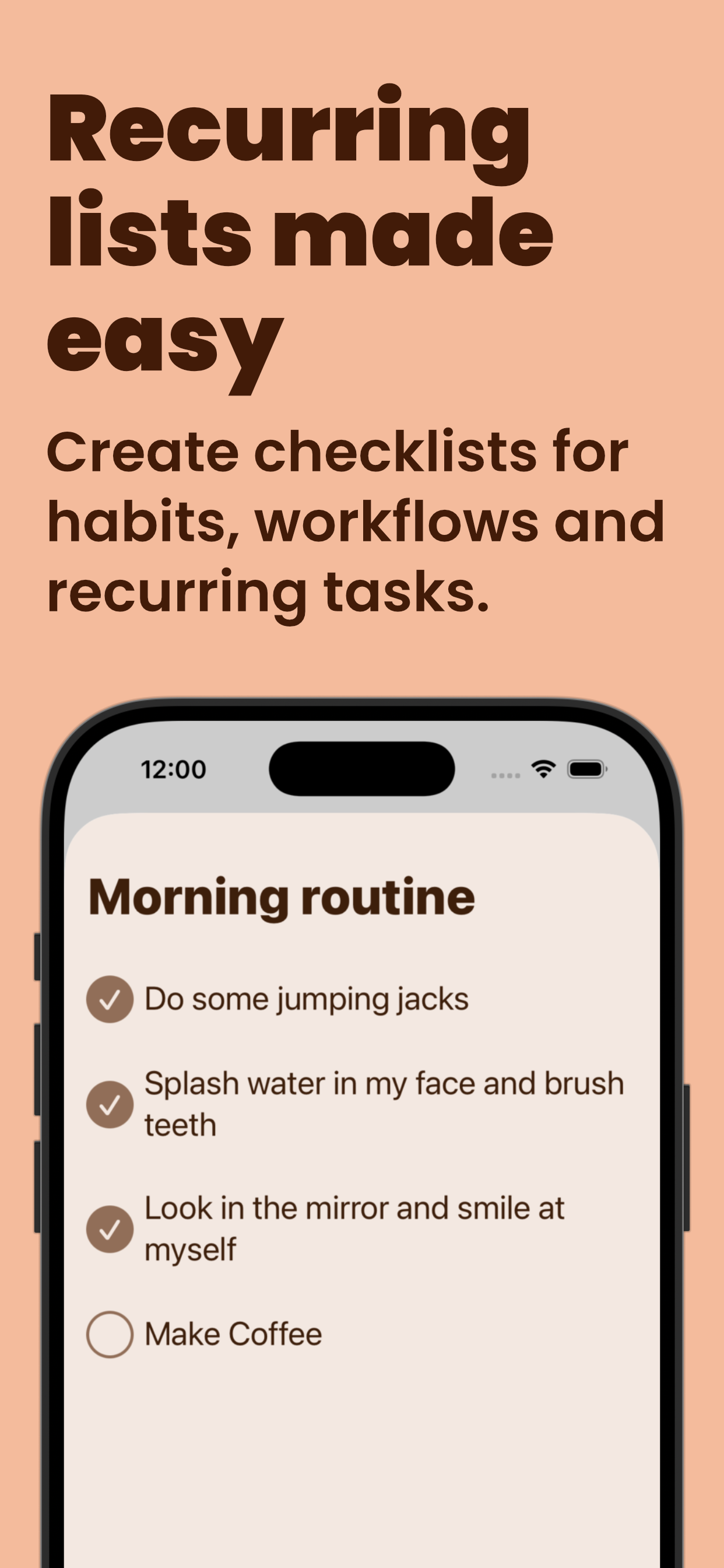 DoRepeat: Checklist App