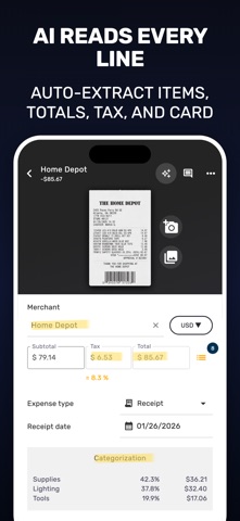 SparkReceipt: Receipt Scanner Screenshot 2 of 8