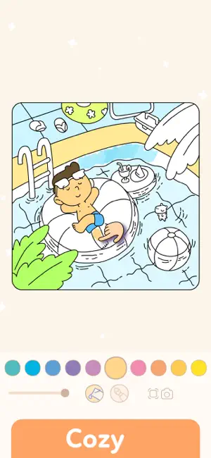 Cozy Coloring Book: Color App screenshot 1