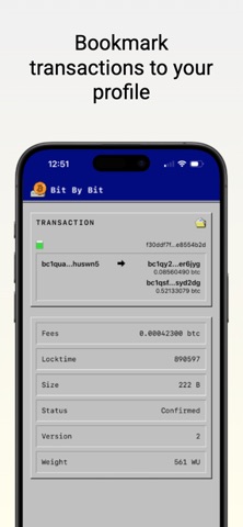 Bitbybit: mempool explorer screenshot