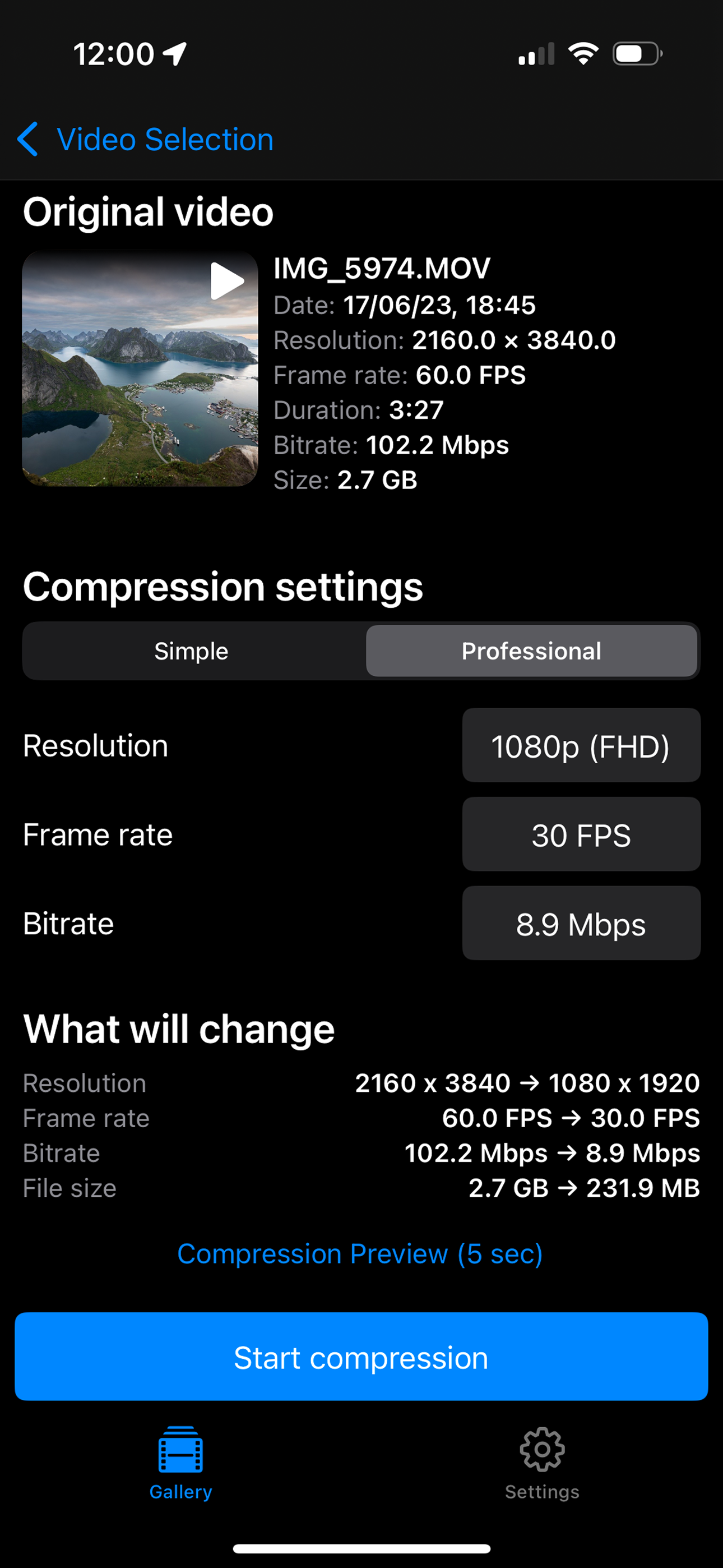 Shrinka – Video Compressor