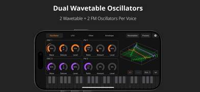Nikaya Wavetable and FM Synth Screenshot 1 of 10